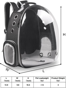 Wholesale Airline Approved Ventilate Transparent <b>Pet</b> Cat Dog Travel Carrying Bag Bubble <b>Backpack</b> <b>Carrier</b> for Hiking Airline - Product Image 2