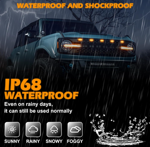 Luz de rejilla delantera Rgb para <span class=keywords><strong>Ford</strong></span> Bronco 2021 -2024 Badlands Everglades Stroppr Edition Accesorios de lámpara - Product Image 5