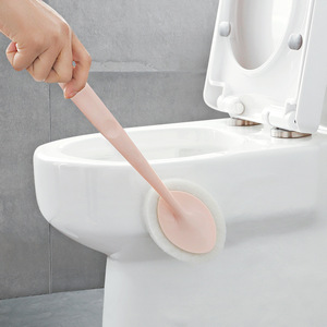 HeDou Long-<b>Handled</b> <b>Sponge</b> Scrubber Oval Shape Cleaning Brush For Toilet Bathtub Floor Tile - Product Image 1
