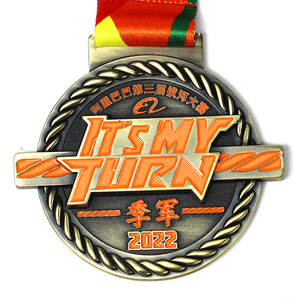 定制3D金牌金属跑步空白足球马拉松体操奖牌奖励运动自行车金属奖杯奖牌牌匾 - Product Image 6