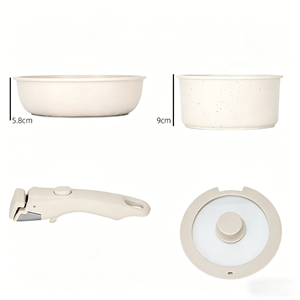 Juego de Ollas y Sartenes de Cerámica Antiadherentes de 13 Piezas, Ecológico - Product Image 5