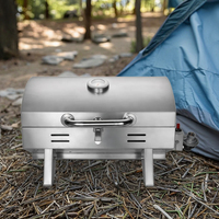 Barbecue à gaz Grill party commercial gril à gaz camping barbecue de table en acier inoxydable hauteur réglable