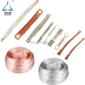 Best <strong>Manufacturer</strong> Wholesale Custom Specification High Purity 99.9% <strong>Wire</strong> Lug Coated Flat <strong>Copper</strong> Braid - Product Image 3