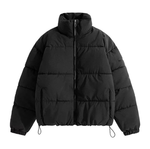 Nuova Giacca Invernale da Uomo Imbottita in Poliestere, Stile Coreano, Calda e Spessa, Tinta Unita, per Streetwear - Product Image 3
