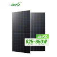 Panneaux solaires Jinko efficaces 625W 630W 635W 640W 645W 650W, panneaux solaires double face, panneaux solaires photovoltaïques Tiger NEO de type N