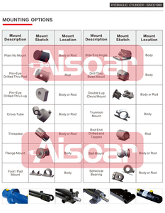 Cylindre hydraulique à double/simple effet bon marché Cylindres hydrauliques de plaque arrière de camion pour la plaque arrière d'automobile de taigate de voiture - Product Image 6