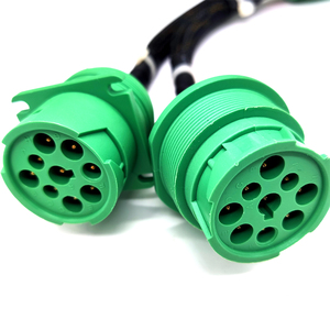 كابل أخضر من نوع 2 J1939 مقسم 9 دبوس كابل أسلاك تشخيصية من الإناث إلى ذكور كابل لتشخيص الأعطال - Product Image 3