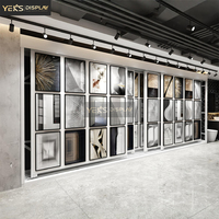 Présentoir mural moderne en acier de haute qualité, écologique, pour œuvres encadrées et toiles, gain de place, directement de l'usine YEK'S