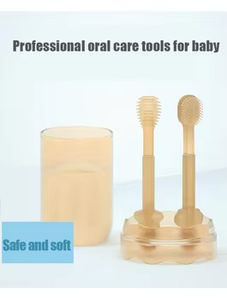 Brosse à dents en silicone pour enfants et nettoyant pour la langue pour les enfants, soins bucco-dentaires doux et sûrs pour les tout-petits - Product Image 4