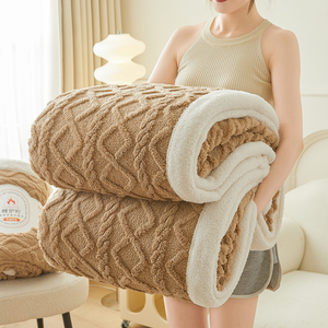 Tùy chỉnh lambswool chăn dày mùa đông san hô lông cừu chăn Nap văn phòng ấm sữa lông cừu sofa Bìa chăn - Product Image 5