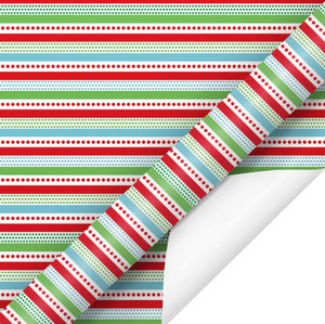 Papier d'emballage en papier d'art écologique, recyclable, imperméable, double face, enduit de PE, imprimé à carreaux, 110 g/m², pour fête de naissance ou anniversaire de bébé garçon - Product Image 1
