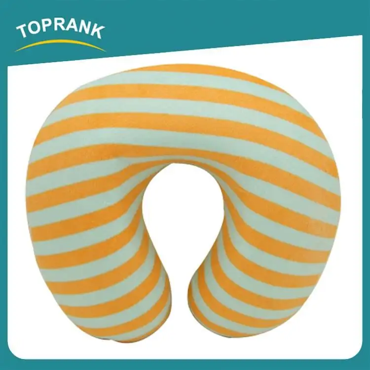 Toprank لطيف تصميم الحيوان التطريز U على شكل وسادة سفر قابلة للنفخ الذاكرة رغوة الحيوان الرقبة وسادة