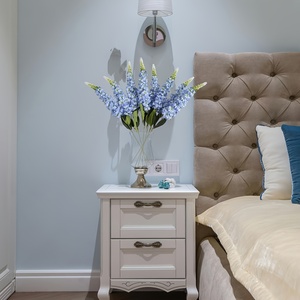 Lot de 12 Hortensias de 28 pouces de hauteur, Ensemble de Fleurs Artificielles Delphinium Style Bohème, Fleurs de Nénuphar à Longue Tige pour Décoration Intérieure - Product Image 5