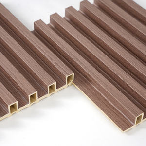 Nhà Máy Giá <span class=keywords><strong>WPC</strong></span> Panel tường hàng rào chất lượng cao vật liệu trang trí 168*24*2900 mét <span class=keywords><strong>WPC</strong></span> decking rãnh Panel tường - Product Image 5