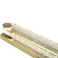 Lampe murale LED de luxe moderne, nouvelle version améliorée, métal + cristal K9, pour la décoration de la maison, de la chambre à coucher, du couloir, lumière murale LED en cristal pour l'intérieur