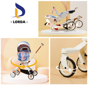 Lorda <span class=keywords><strong>junior</strong></span> – chariot pliable pour bébé, poussette <span class=keywords><strong>buggy</strong></span>, trotteurs, porte-bébé, poussette, jouet ultra léger, petit pliable - Product Image 5