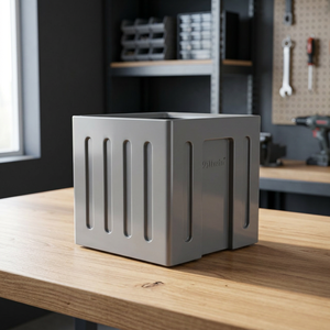 Gjwach Plastic Stackable Crate Solid <b>Box</b> <b>Grey</b> Logistic <b>Storage</b> Container - Product Image 2