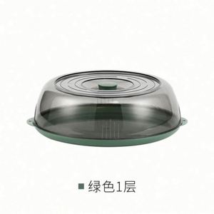 Cubierta Transparente de Plástico para Alimentos, a Prueba de Polvo e Insectos, Plato de Almacenamiento para Refrigerador, Plato para Preparación de Frutas y Verduras - Product Image 4