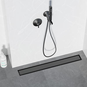 Cubierta de Drenaje <span class=keywords><strong>Lineal</strong></span> para Ducha de Acero Inoxidable, Inserto para Canal, Atrapa Pelos para Baño, Más Vendido - Product Image 3