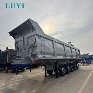 <span class=keywords><strong>Prix</strong></span> <span class=keywords><strong>Super</strong></span> Réduit Semi-remorque Benne Arrière Grise à 5 Essieux pour le Transport de Marchandises en Vrac, Semi-remorque Benne Basculante en Forme de <span class=keywords><strong>U</strong></span> - Product Image 3