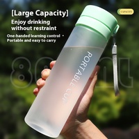 Bouteille d'eau de sport de taille triple avec logo personnalisé gobelet en plastique étanche moderne pour la salle de sport et la randonnée en stock verres