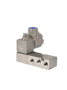 Válvula solenoide de acero inoxidable de seguridad intrínseca Air-SYA, piezas neumáticas a prueba de explosiones de control dual fabricadas en la parte superior - Product Image 4