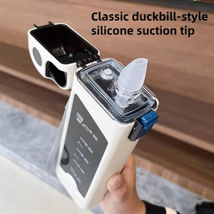 Wholesale High-Aesthetic Square Sports Water Bottle High-Temperature Straw Portable <b>Plastic</b> <b>Drinkware</b> for Students Adults - Product Image 2