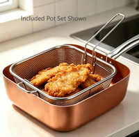 Ensemble de 12 ustensiles de cuisine en céramique antiadhésive en aluminium, comprenant une poêle, une casserole avec passoire et des ustensiles de cuisine pour une utilisation en cuisine