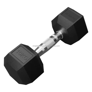 Équipement de musculation personnalisé Mancuernas Kurzhantel Ensemble d'<span class=keywords><strong>haltères</strong></span> <span class=keywords><strong>pour</strong></span> homme Ensembles d'<span class=keywords><strong>haltères</strong></span> hexagonaux en caoutchouc noir - Product Image 4