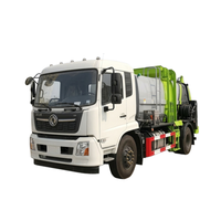 Camion à ordures alimentaires Dongfeng avec réservoir en acier inoxydable de 14 mètres cubes pour la collecte de déchets alimentaires à grande échelle