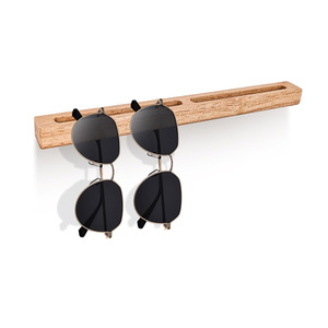 Estante de Pared de Madera para Almacenamiento de Gafas de Sol, 5 Ranuras, Estante de Exhibición de Gafas Resistente - Product Image 5