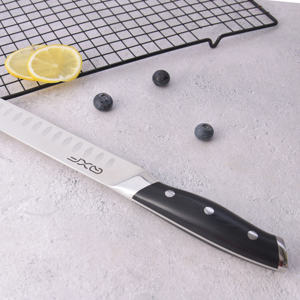 <span class=keywords><strong>Cuchillo</strong></span> <span class=keywords><strong>profesional</strong></span> de cocina de acero inoxidable 5Cr15MoV, 9 pulgadas, para tallar carne, jamón, con mango G10 - Product Image 6