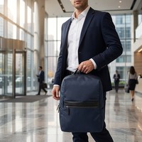 Sac à dos pour ordinateur portable Oxford imperméable de style vintage avec logo personnalisé, 15,6 pouces, unisexe, capacité de 20 à 39 L, pour le collège et le lycée