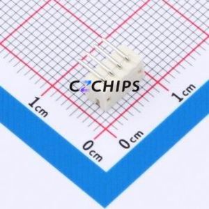 ZX-ZH1.5-4PWZ Wire-to-Board Pin Header Bent Lead Through Hole,P=1.5mm Connector 1x4P 1.5mm Right Angle Insert ZH - Product Image 2