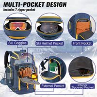 Sac à dos de voyage durable, imperméable, pour bottes de snowboard, sac de voyage pour le ski et le snowboard, bagages pour casque, accessoires, sac pour produits de ski