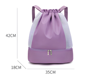 Borsa <span class=keywords><strong>da</strong></span> Palestra per <span class=keywords><strong>Donna</strong></span> DICHOS con Logo Personalizzato, <span class=keywords><strong>Zaino</strong></span> a Tracolla con Scomparto per Scarpe, per Sport e Viaggi - Product Image 3