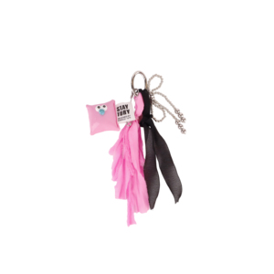 En gros, Breloque de sac personnalisée en forme de fleur, Pendentif oreiller mignon à grands yeux de dessin animé, Porte-clés créatif en forme de puce, Violet, En vrac - Product Image 2