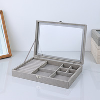 Boîte de présentation de bijoux personnalisée en velours avec logo sur mesure – Boîtes cadeaux pour bagues, boucles d'oreilles, montres, présentoirs, MOQ 500 pièces