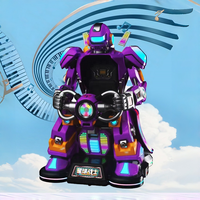 Personalizada transformación Robot Samurai Mecha Warrior modelos montaje figuras de acción niños regalo artículo máquina de juego de burbujas para niños