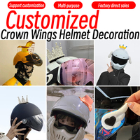 Personnalisable Moto Casque Accories Enfants Moto Ski Moto Aile Couronne Chapeau Ornements Nouvelle Condition Taille Libre Équitation