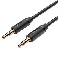 Câble Aux TRS 3,5 mm Mâle-Mâle 29AWG avec gaine PVC et blindage tressé pour voiture, microphone, haut-parleur, ordinateur