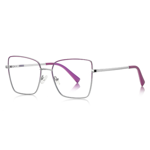 Gafas Ópticas de Metal con Marco Cuadrado, Protección Anti-Luz Azul, Colores Opcionales, Marco Negro Degradado, Gafas de Alta Gama con Estilo - Product Image 2