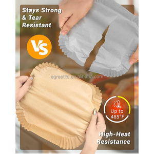 Venta Directa de Fábrica, Revestimientos de Papel Desechables para Alimentos, Antiadherentes, Aptos para Freidoras de Aire, con Logotipo Personalizado en Stock - Product Image 5