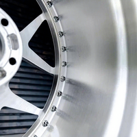 Nouvelles jantes forgées sur mesure à deux pièces brossées à profil profond 5x112 5x114.3 5x120 compatibles Audi Mercedes en alliage d'aluminium sur mesure pour la course
