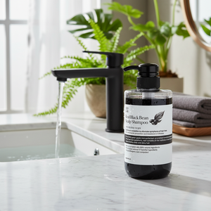 [ถั่วเหลืองแล็บ] แชมพูบำรุงหนังศีรษะให้ความชุ่มชื่นบำรุงหนังศีรษะขนาด500มล. สำหรับน้ำยาทำความสะอาดแบบหยิกอ่อนๆให้ความสดชื่นหนังศีรษะธรรมชาติเบาๆ - Product Image 3