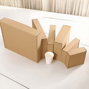 Cajas de Envío de Cartón Corrugado Reciclables, Impresas a Color, con Logotipo/Diseño Gráfico Personalizado en Relieve, para Empaque de Regalos - Product Image 3