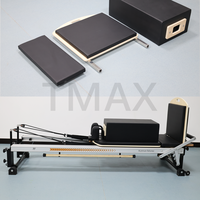 Tmax Appareil de Pilates Reformer en alliage d'aluminium durable pour exercices de fitness, yoga et gym à domicile