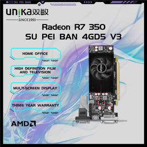 การ์ดจอ V3 R7 4GD5ใหม่ unika Radeon 350, Shu Pei Ban, การ์ดจอ <span class=keywords><strong>AMD</strong></span>, ราคาโรงงาน, ให้ความสว่างกับการ์ดเครื่อง - Product Image 2