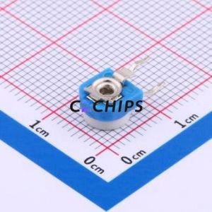 RM063-105(1เมตร) ตัวต้านทาน/โพเทนชิออมิเตอร์แบบปรับได้/โพเทนชิออมิเตอร์ผ่านรู (THT) ตัวต้านทาน1mOhm 25% 100mW - Product Image 2