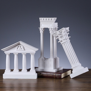 Artes Místicas, Templo Griego Antiguo, Columna Romana, Modelo de Resina, Adorno de Estilo Europeo, Escultura Decorativa Artesanal para el Hogar y la Oficina - Product Image 2